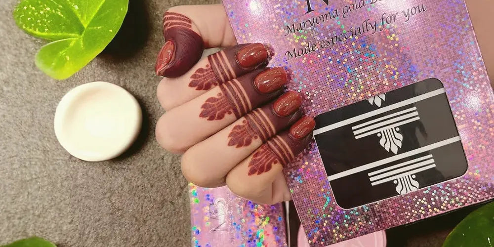 أستيكرات الحنا للأصابع