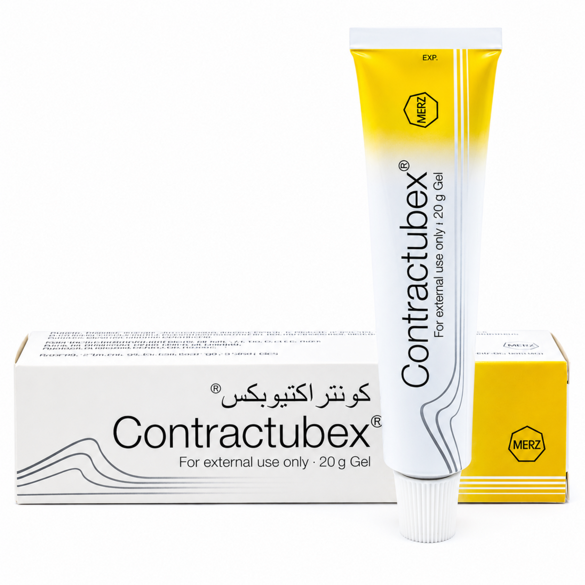 كونتراكتيوبيكس جل 20 جم لعلاج الندبات وآثار الجروح والحروق والعمليات الجراحية – Contractubex Gel 20g