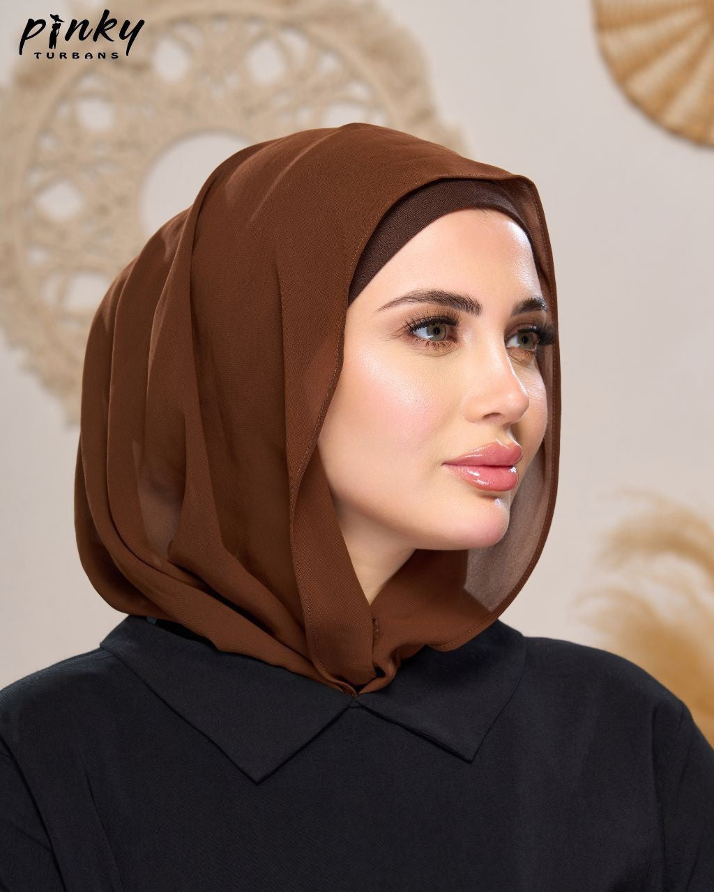إيزي سكارف شيفون ببندانه متصلة وإغلاق مغناطيسي أمامي من PINKY كود PKY-015-1