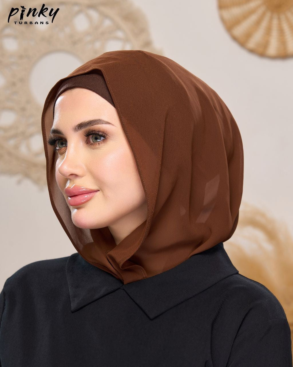 إيزي سكارف شيفون ببندانه متصلة وإغلاق مغناطيسي أمامي من PINKY كود PKY-015-1