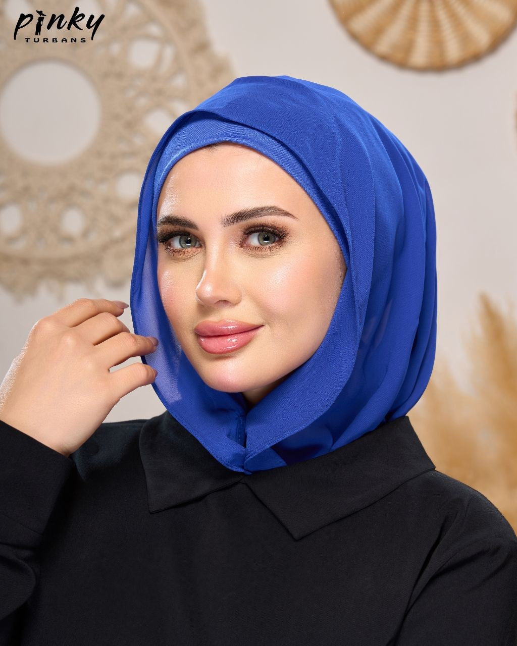 إيزي سكارف شيفون ببندانه متصلة وإغلاق مغناطيسي أمامي من PINKY كود PKY-015-2