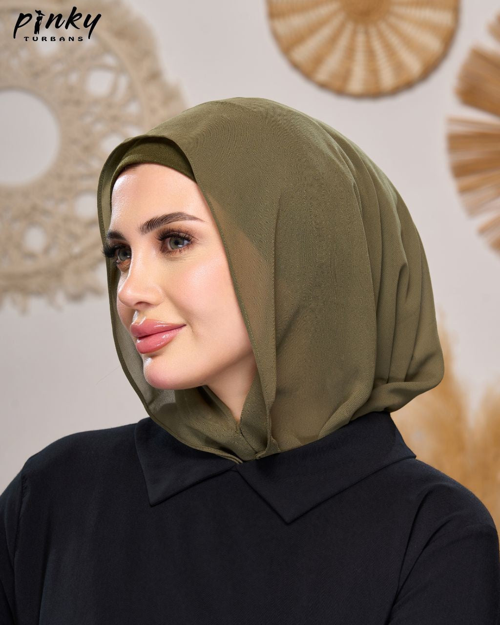 إيزي سكارف شيفون ببندانه متصلة وإغلاق مغناطيسي أمامي من PINKY كود PKY-015-4