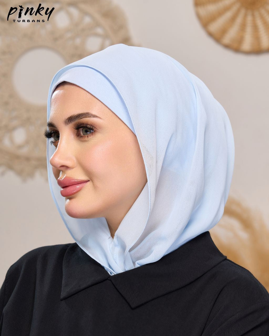 إيزي سكارف شيفون ببندانه متصلة وإغلاق مغناطيسي أمامي من PINKY كود PKY-015-5