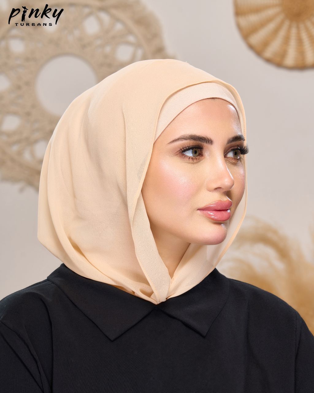 إيزي سكارف شيفون ببندانه متصلة وإغلاق مغناطيسي أمامي من PINKY كود PKY-015-6