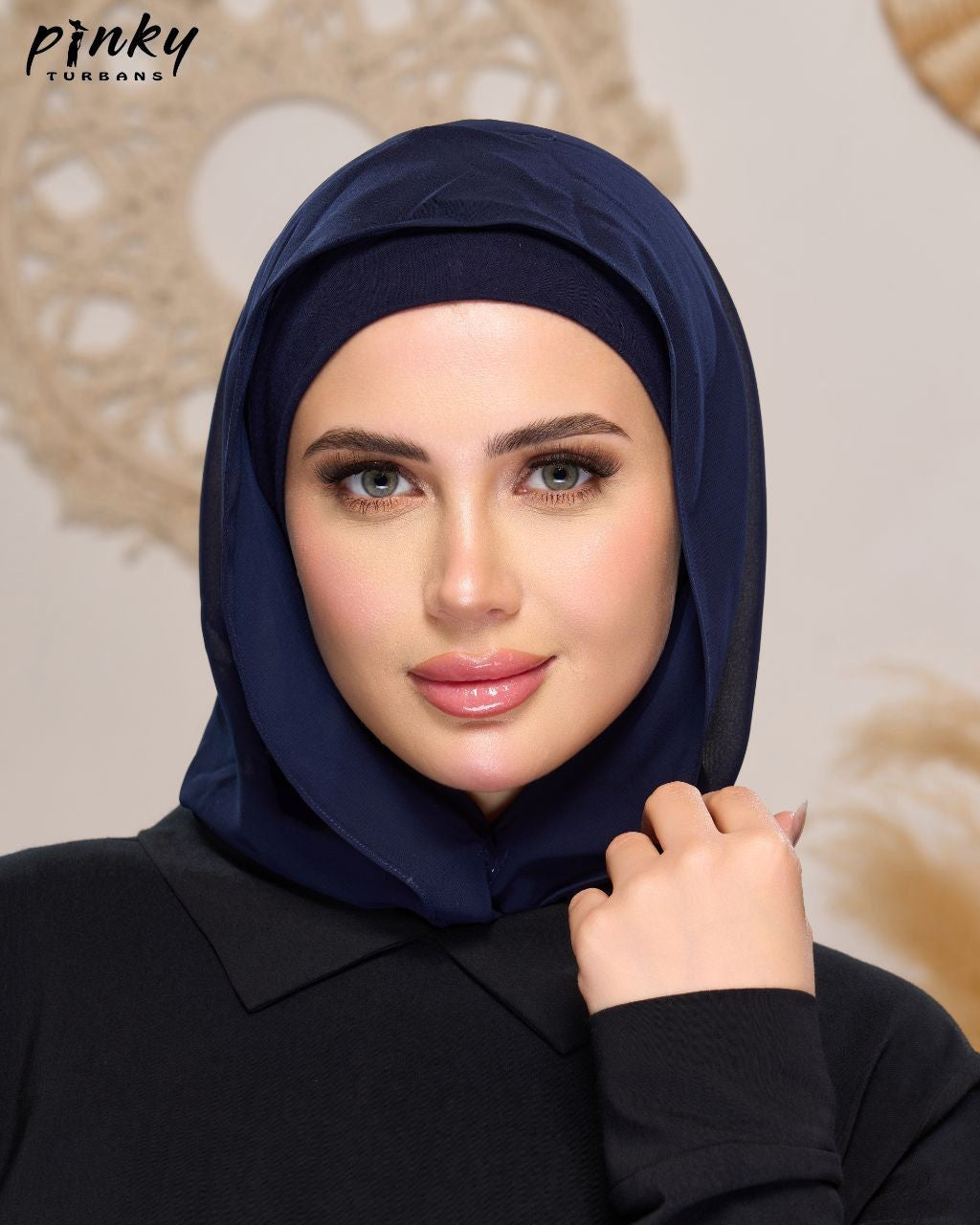 إيزي سكارف شيفون ببندانه متصلة وإغلاق مغناطيسي أمامي من PINKY كود PKY-015-7