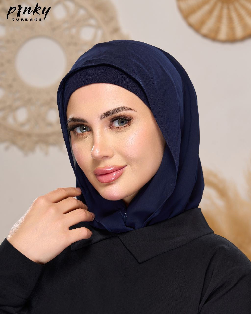 إيزي سكارف شيفون ببندانه متصلة وإغلاق مغناطيسي أمامي من PINKY كود PKY-015-7