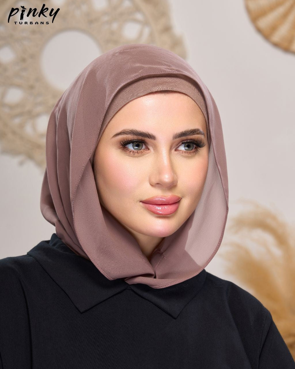 إيزي سكارف شيفون ببندانه متصلة وإغلاق مغناطيسي أمامي من PINKY كود PKY-015-8