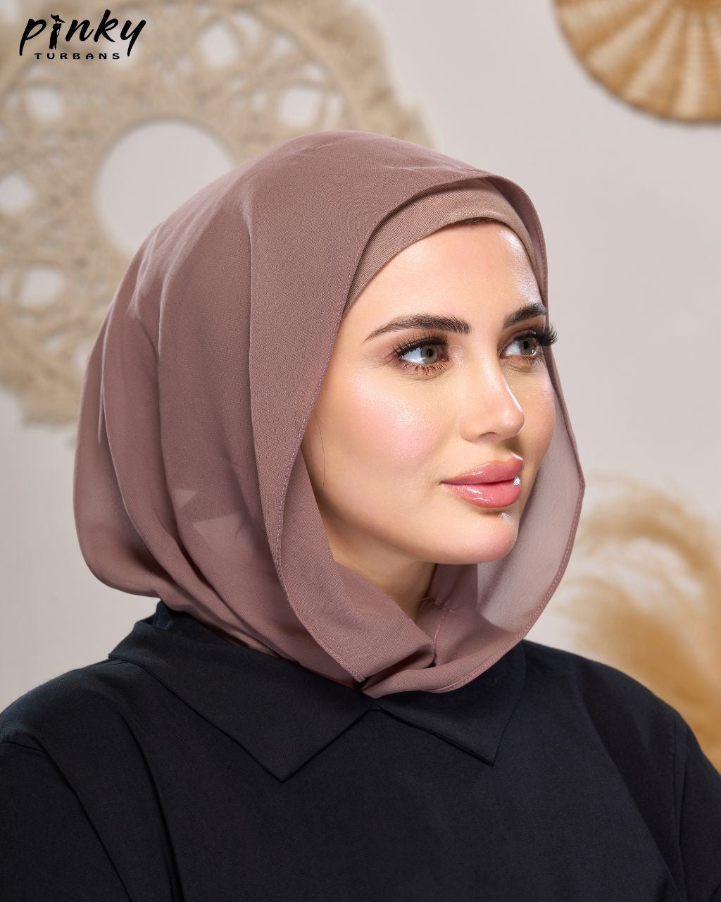 إيزي سكارف شيفون ببندانه متصلة وإغلاق مغناطيسي أمامي من PINKY كود PKY-015-8