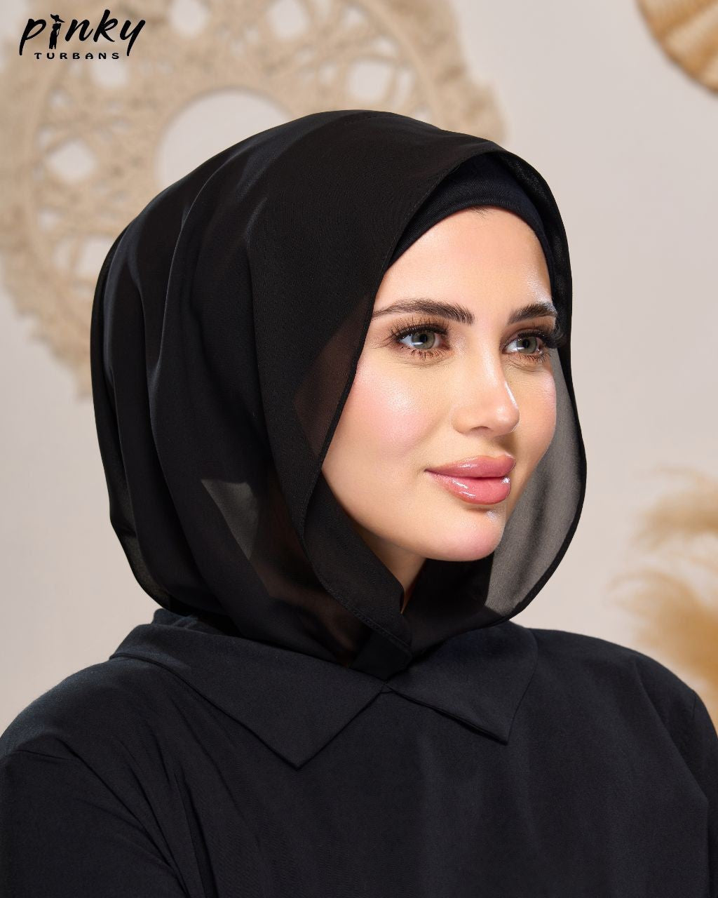 إيزي سكارف شيفون ببندانه متصلة وإغلاق مغناطيسي أمامي من PINKY كود PKY-015-12