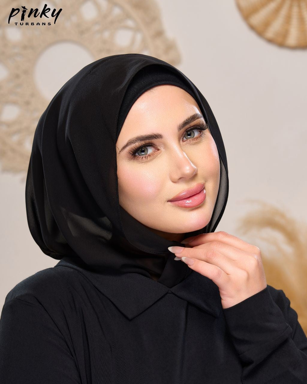 إيزي سكارف شيفون ببندانه متصلة وإغلاق مغناطيسي أمامي من PINKY كود PKY-015-12