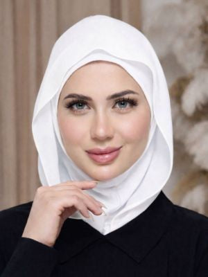 حجاب طباقية قطن بهودي شيفون – جاهز للارتداء من PINKY كود PKY-17-2