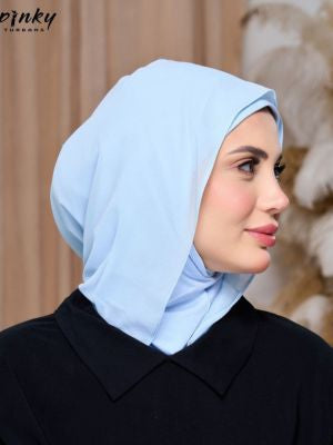 حجاب طباقية قطن بهودي شيفون – جاهز للارتداء من PINKY كود PKY-17-3