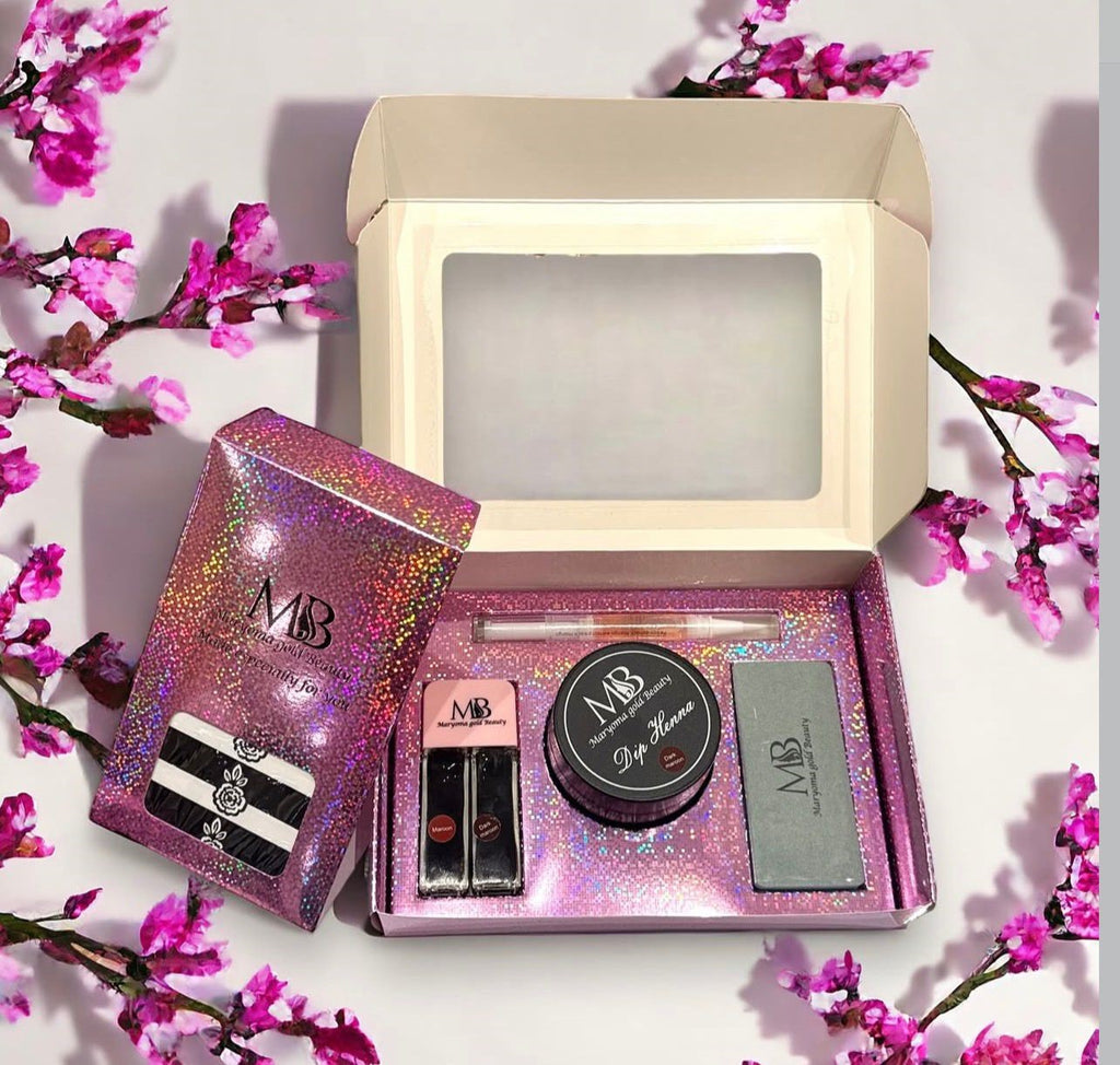 البوكس الشامل لحنّة الأصابع وحنّة الأظافر من مريم بيوتي