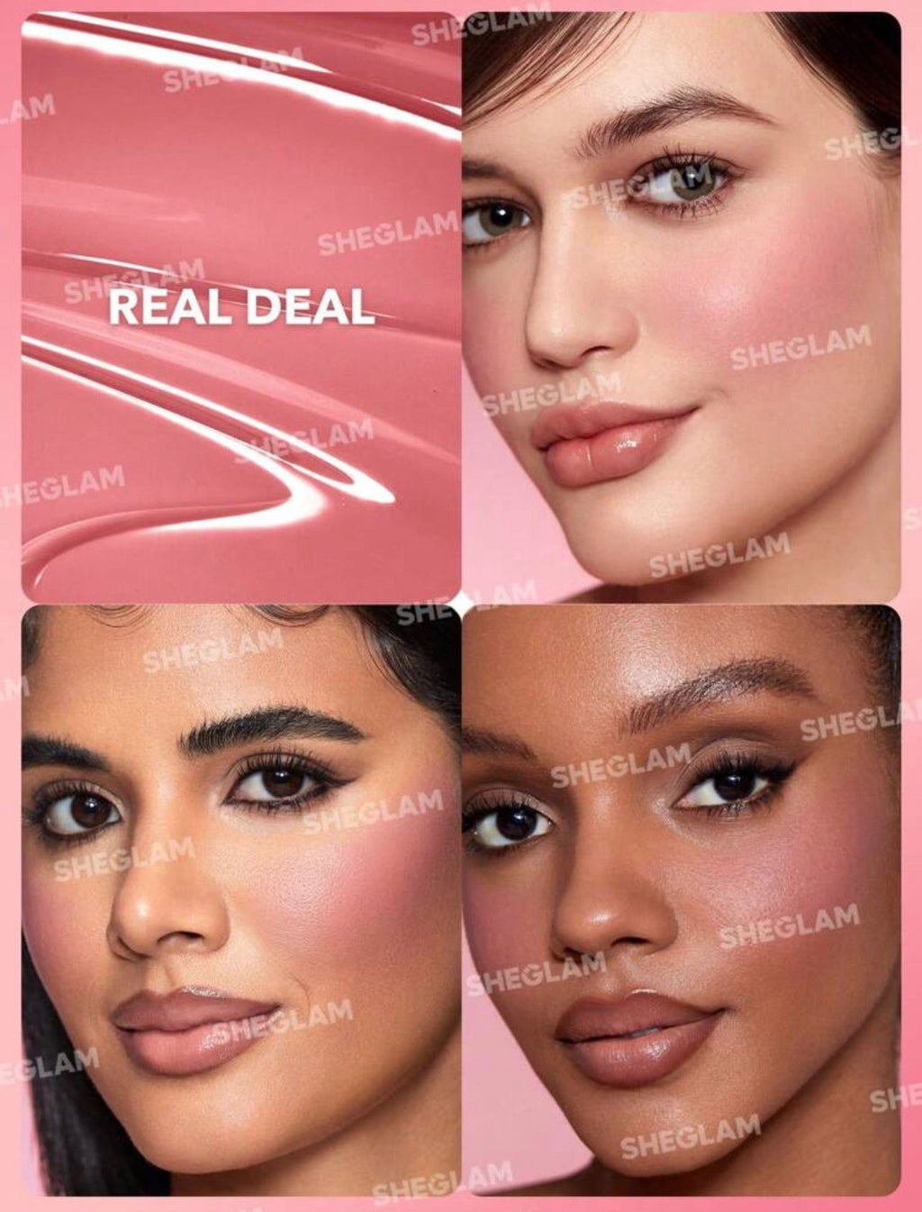 أحمر خدود سائل SHEGLAM Color Bloom لون Real Deal مقاوم للماء وثابت طويل الأمد