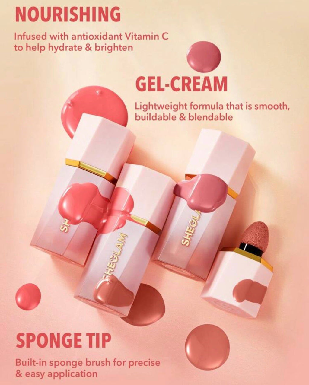 أحمر خدود سائل SHEGLAM Color Bloom لون Real Deal مقاوم للماء وثابت طويل الأمد
