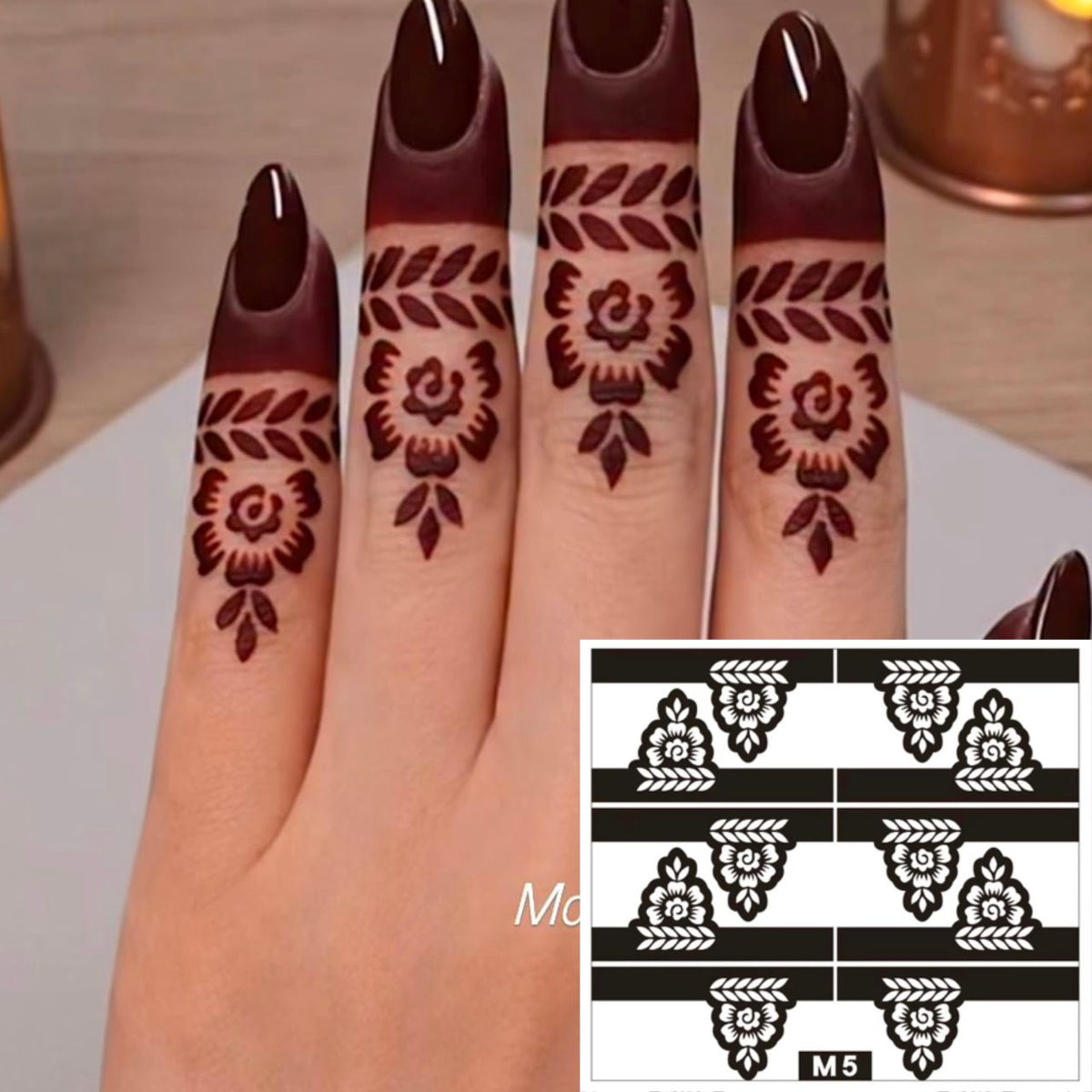 استيكر تعبئه حنا من مريم بيوتى للأصابع رقم  49