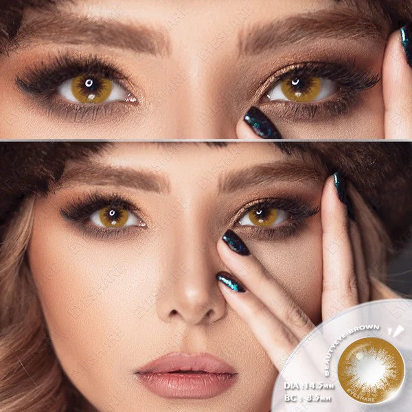 عدسات أي شير - جمال بلا حدود لعينيك  Beautyeye Brown كود 74