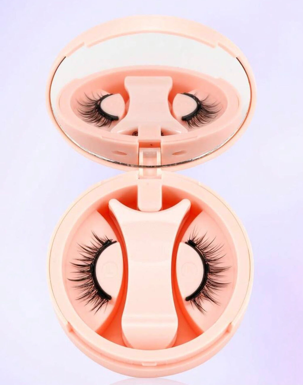 طقم رموش مغناطيسية CC Curl زوج واحد مع أداة تركيب ومرآة مدمجة – بدون غراء، قابلة لإعادة الاستخدام، مظهر طبيعي ثلاثي الأبعاد  Y1106
