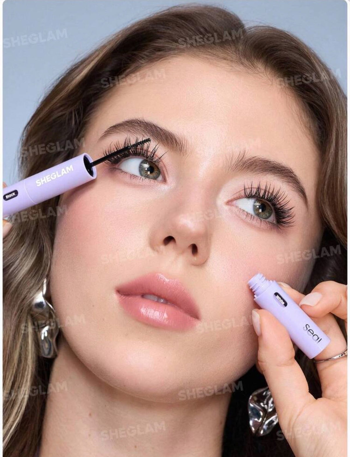 لاصق ومثبت الرموش SHEGLAM Flex Bond & Seal 2-in-1 – مقاوم للماء وثبات طويل للرموش العنقودية والفردية