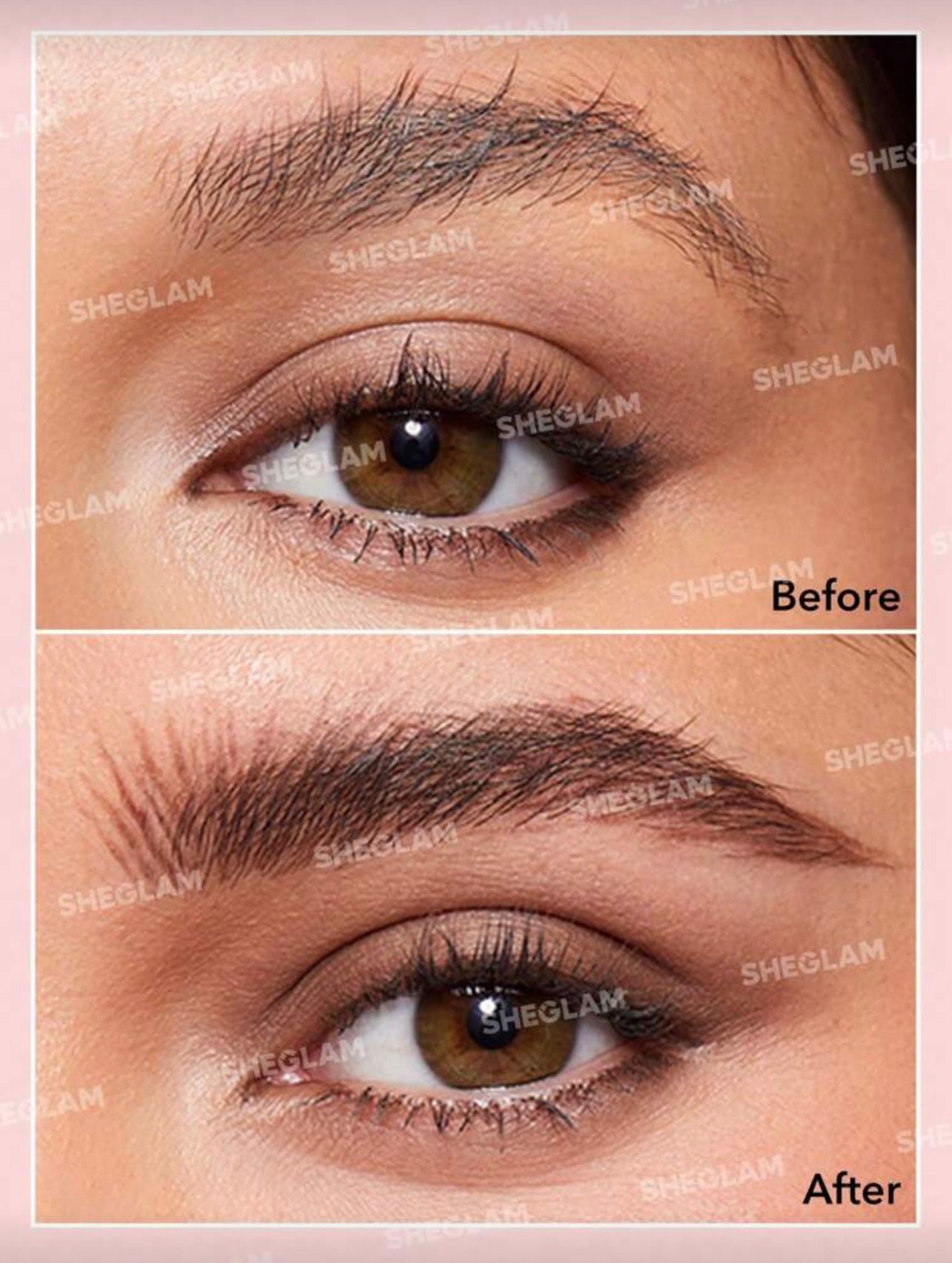 قلم حواجب SHEGLAM بني غامق – أوتوماتيكي مقاوم للماء بفرشاة مدمجة شوكلت