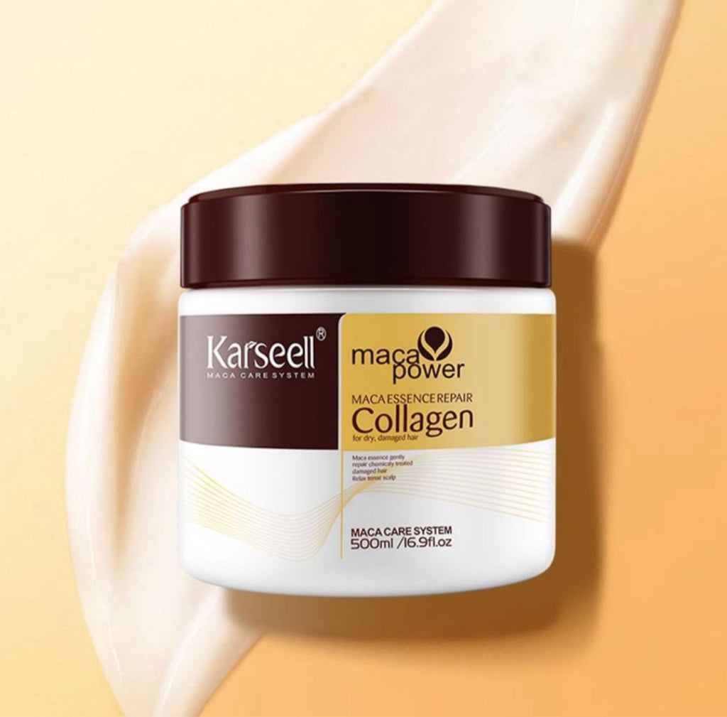 ماسك الكولاجين للشعر كارسيل لإصلاح الشعر الجاف والتالف 500 مل
