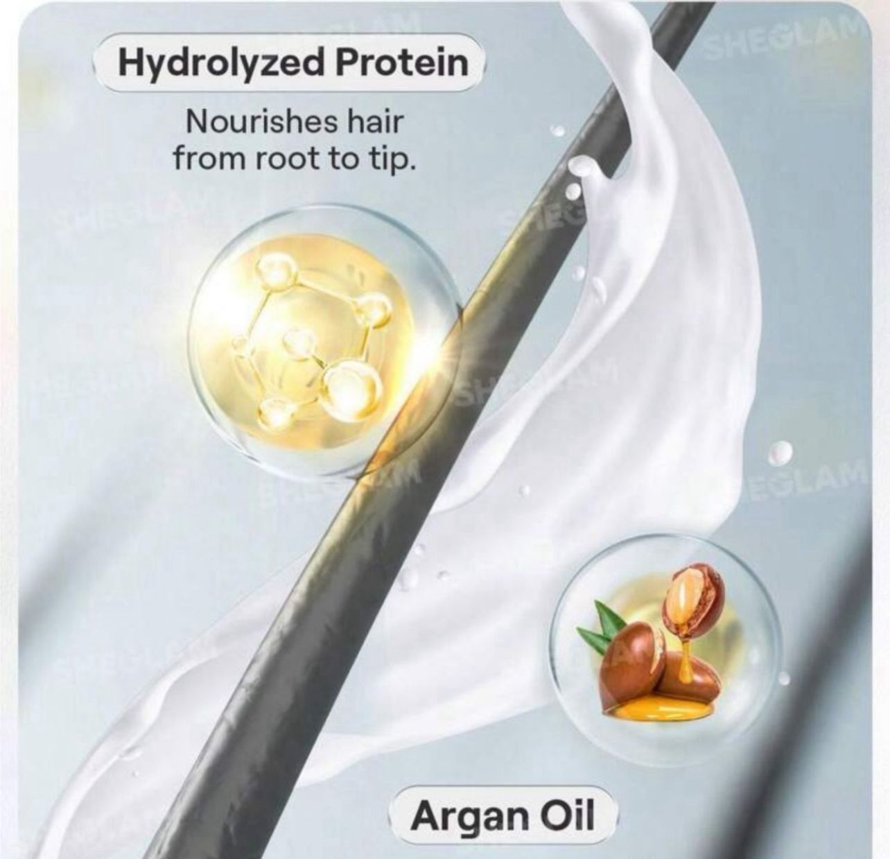 سيروم حماية الشعر من SHEGLAM – حماية من الحرارة ولمعان يدوم حتى 72 ساعة 150 مل
