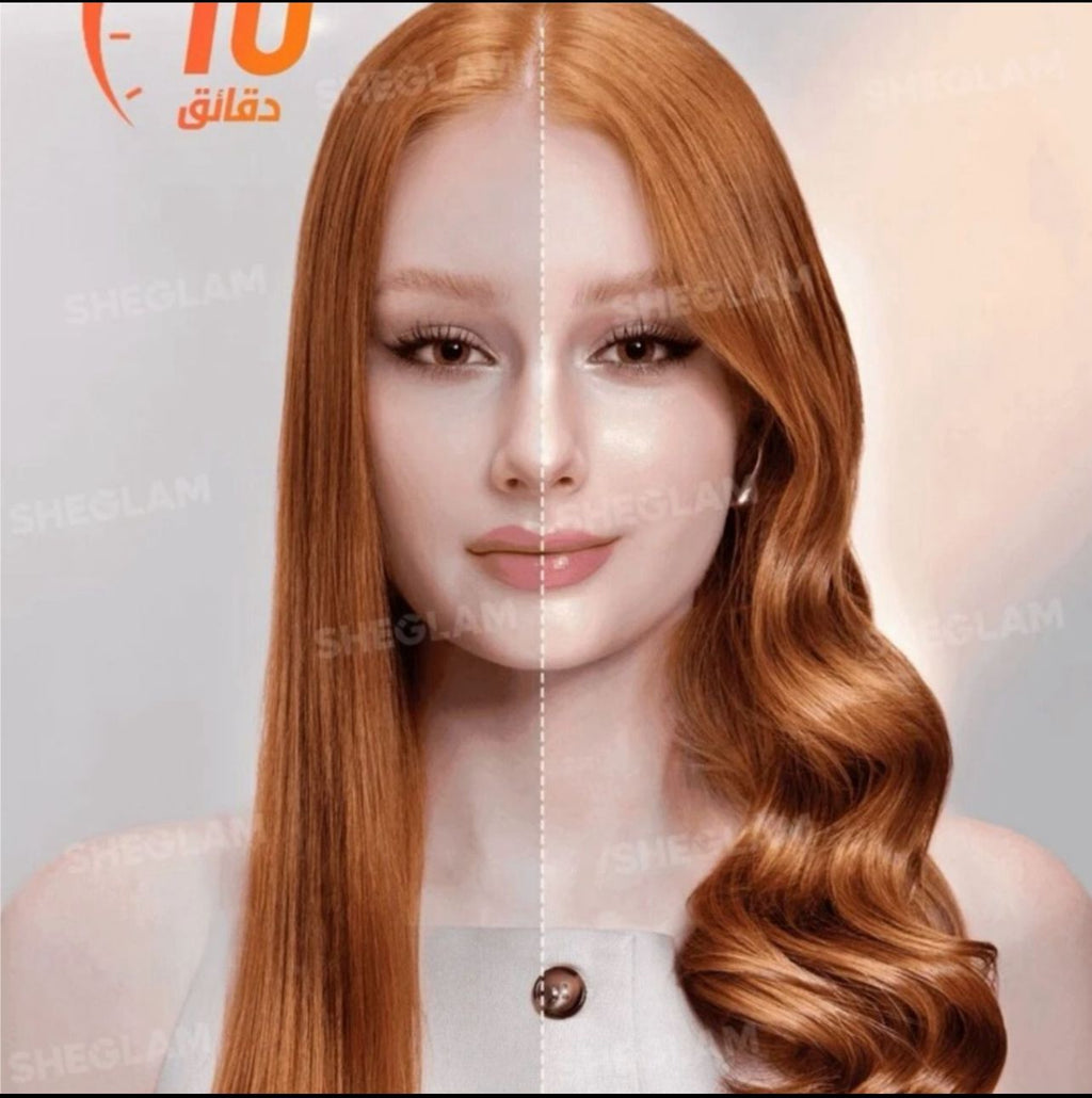 احصلي على تموجات مثالية بلمسة واحدة مع جهاز تجعيد الشعر SHEGLAM – احترافية الصالون في دقائق!