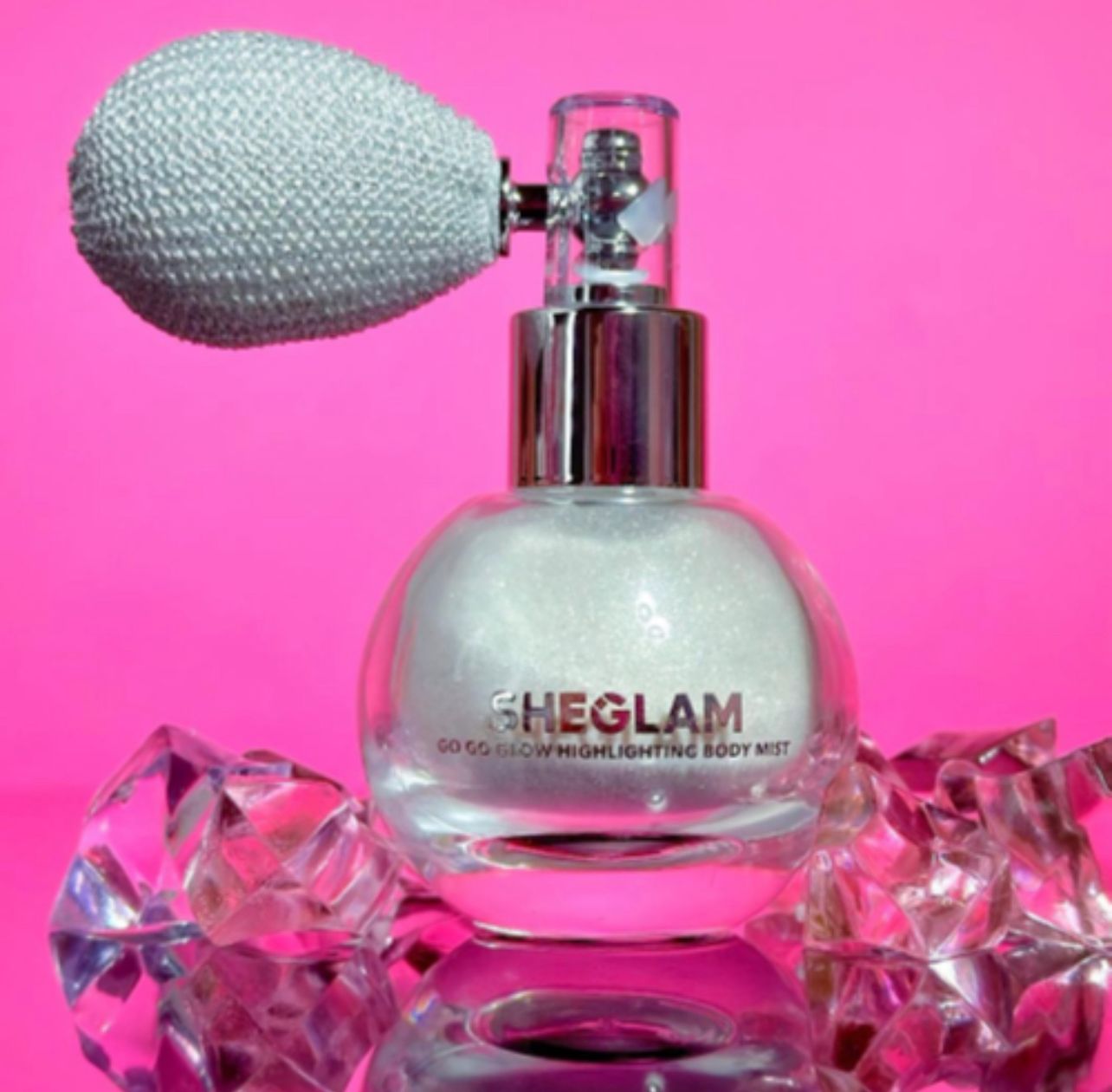 بخاخ هايلايتر للجسم من شيقلام لون السيلفر