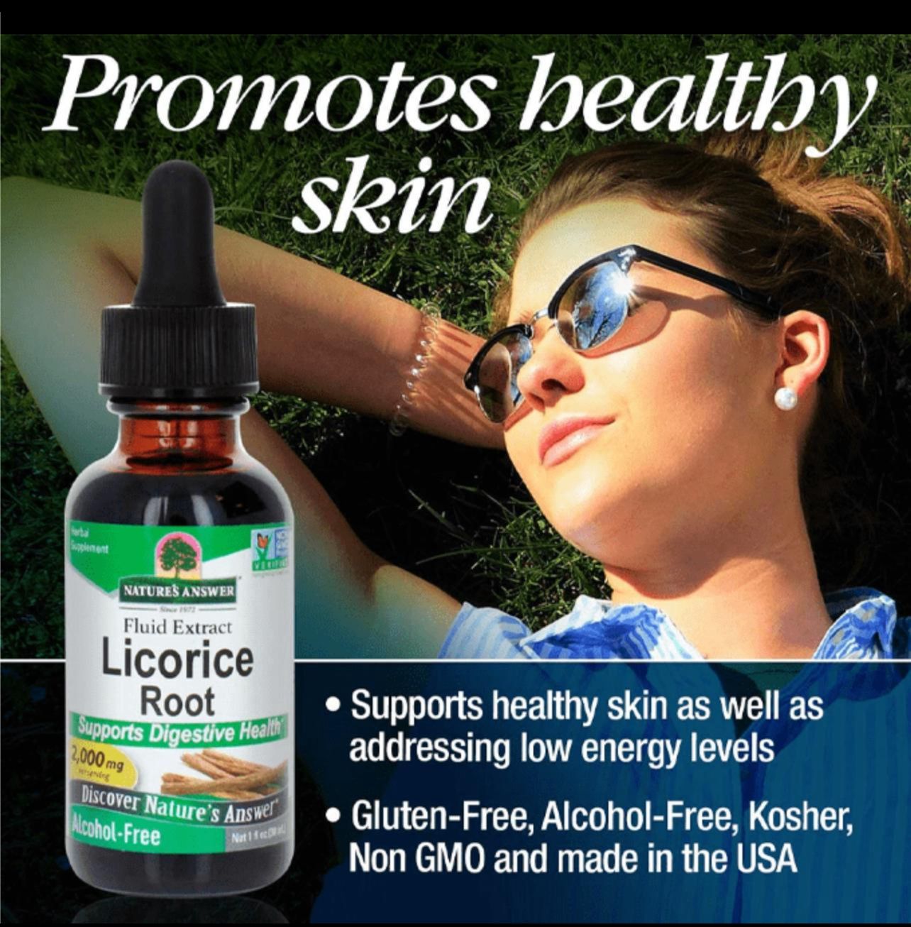 سيروم عرق السوس العضوي من ناتشرز انسر 30 مل لتفتيح البشرة وتوحيد لونها