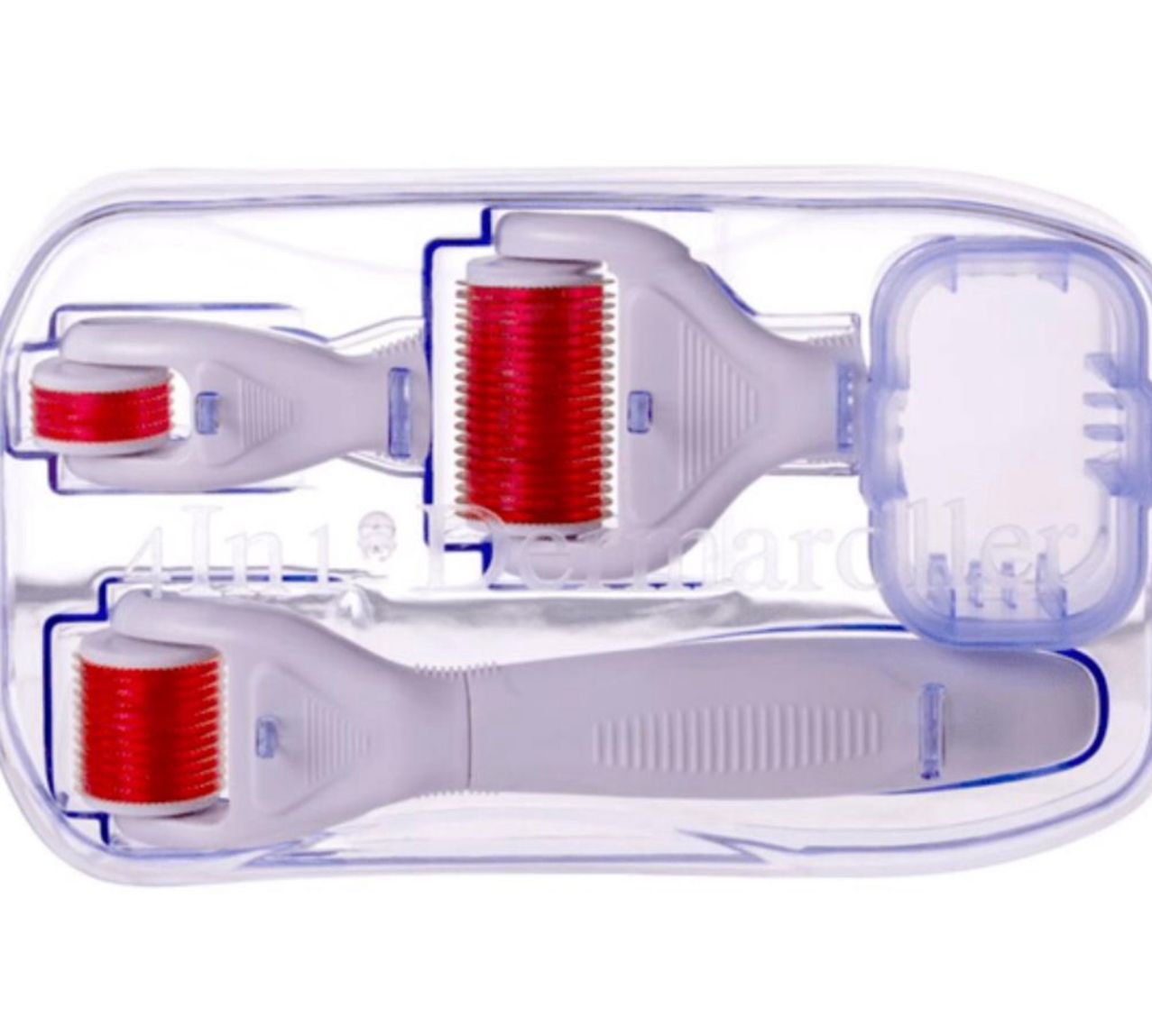 مجموعة ديرما رولر 4 في 1 للعناية بالبشرة - تجديد البشرة وتحفيز الكولاجين
