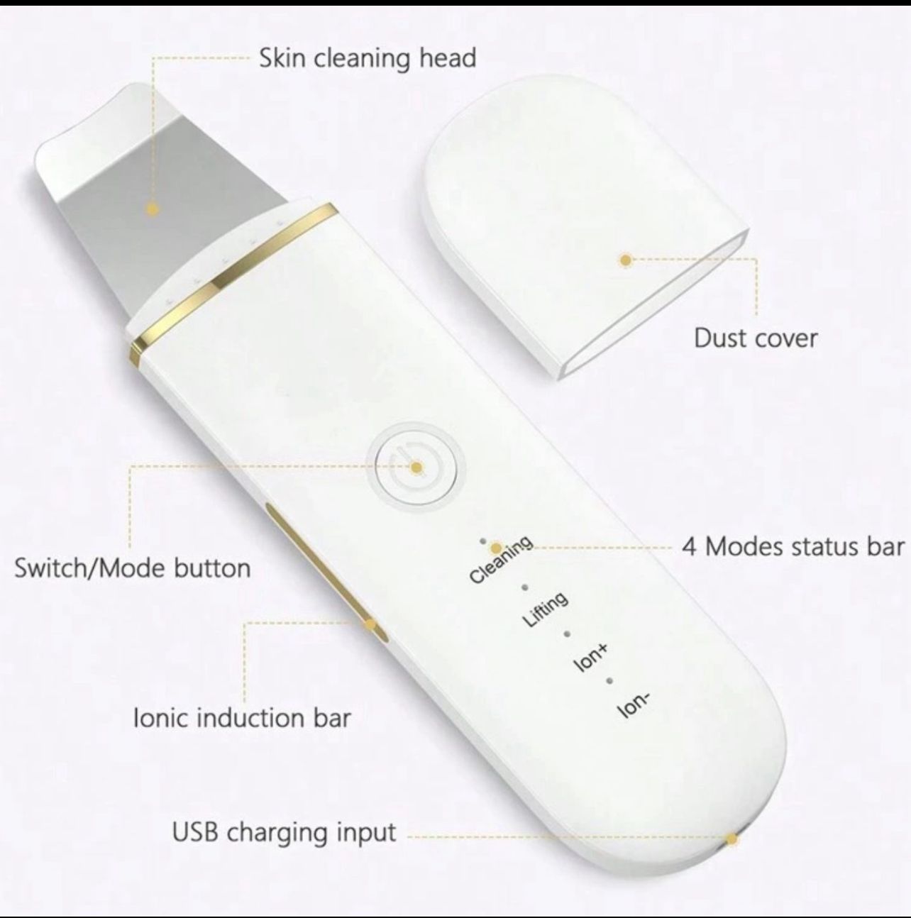 جهاز ألتراسونيك لتقشير البشرة - للوجه والجسم