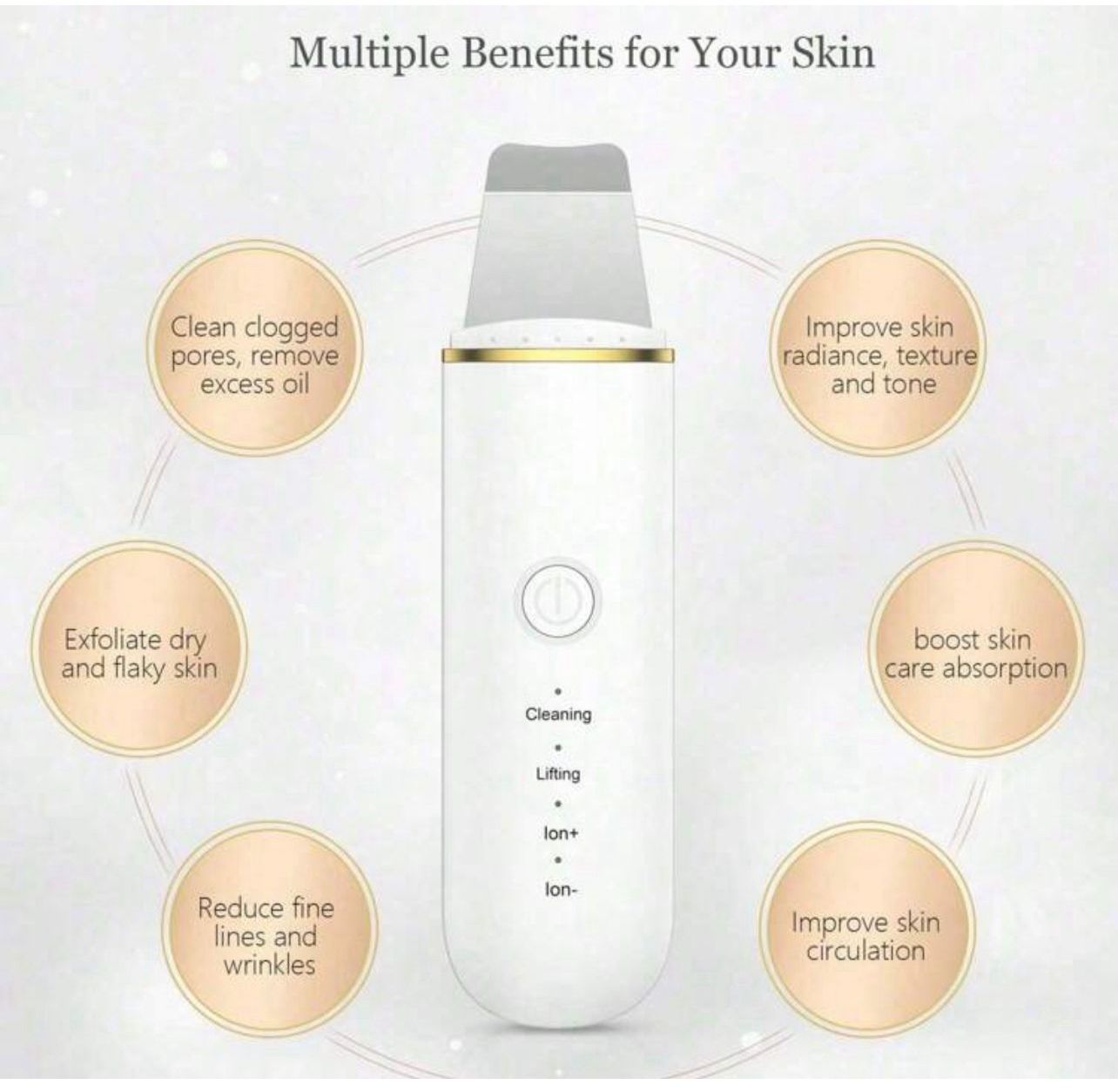 جهاز ألتراسونيك لتقشير البشرة - للوجه والجسم