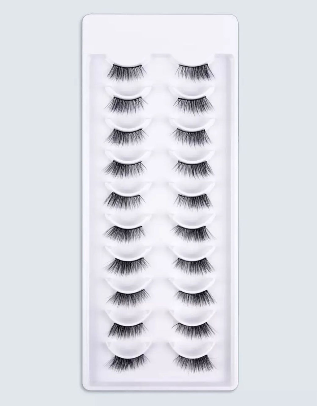 رموش طرفيه خفيفه الوزن 10 أزواج Y1028