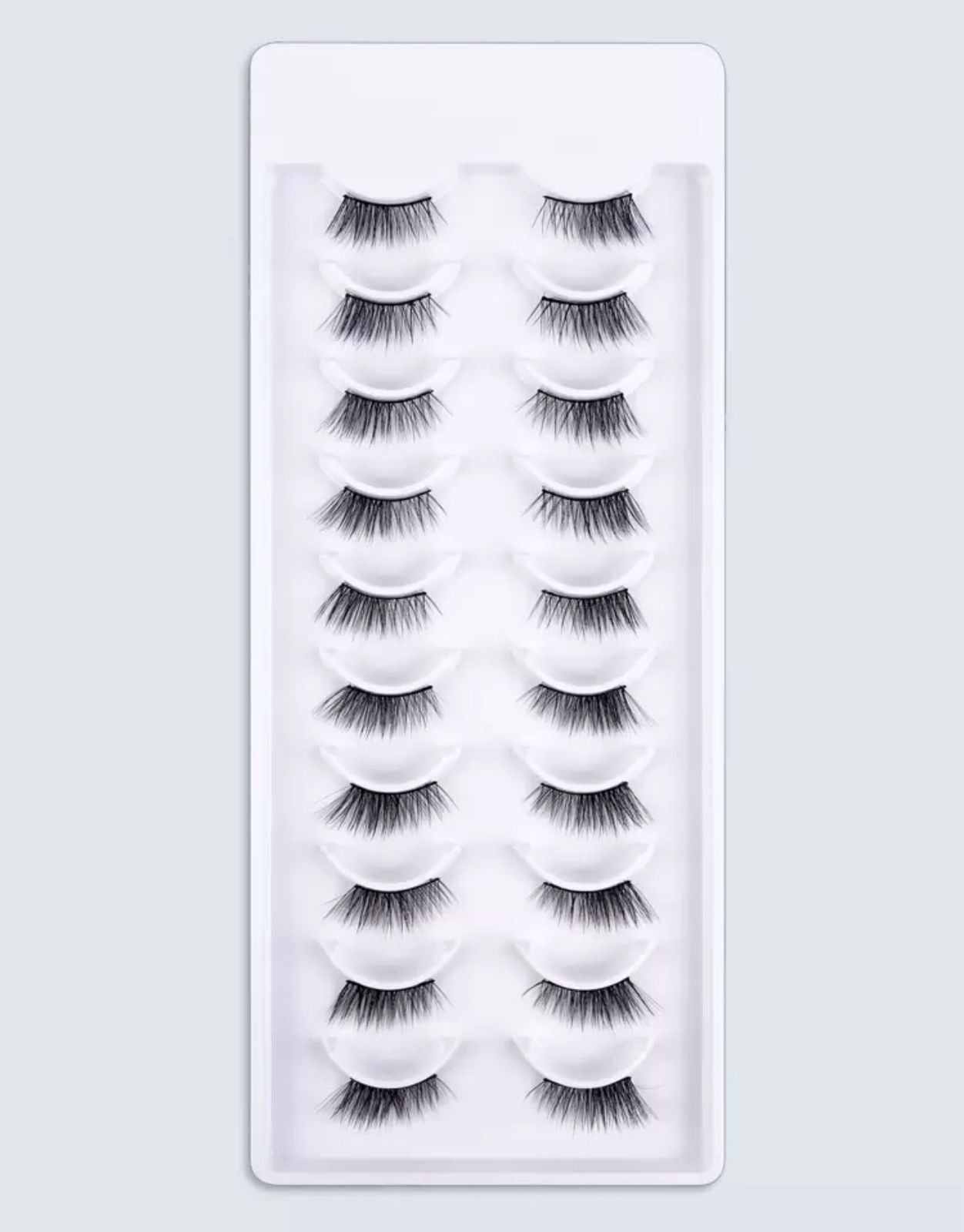 رموش طرفيه خفيفه الوزن 10 أزواج Y1028