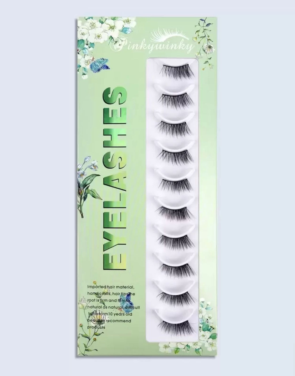 رموش طرفيه خفيفه الوزن 10 أزواج Y1028