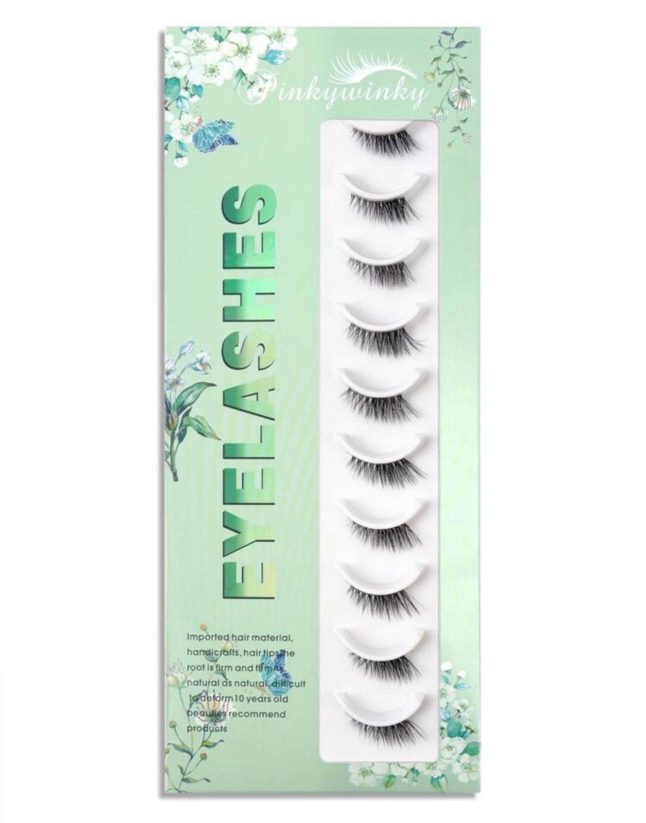 رموش طرفيه خفيفه الوزن 10 أزواج Y1029