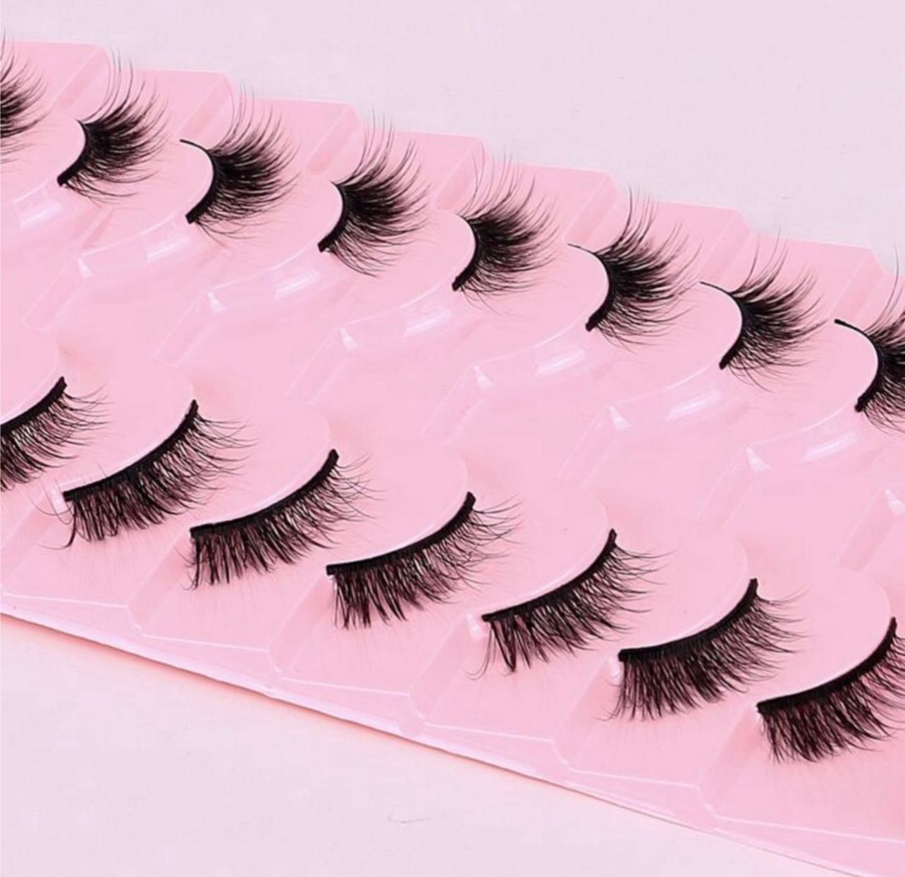 رموش فوكسي نصفية لمظهر طبيعي وناعم 10 أزواج Y1040