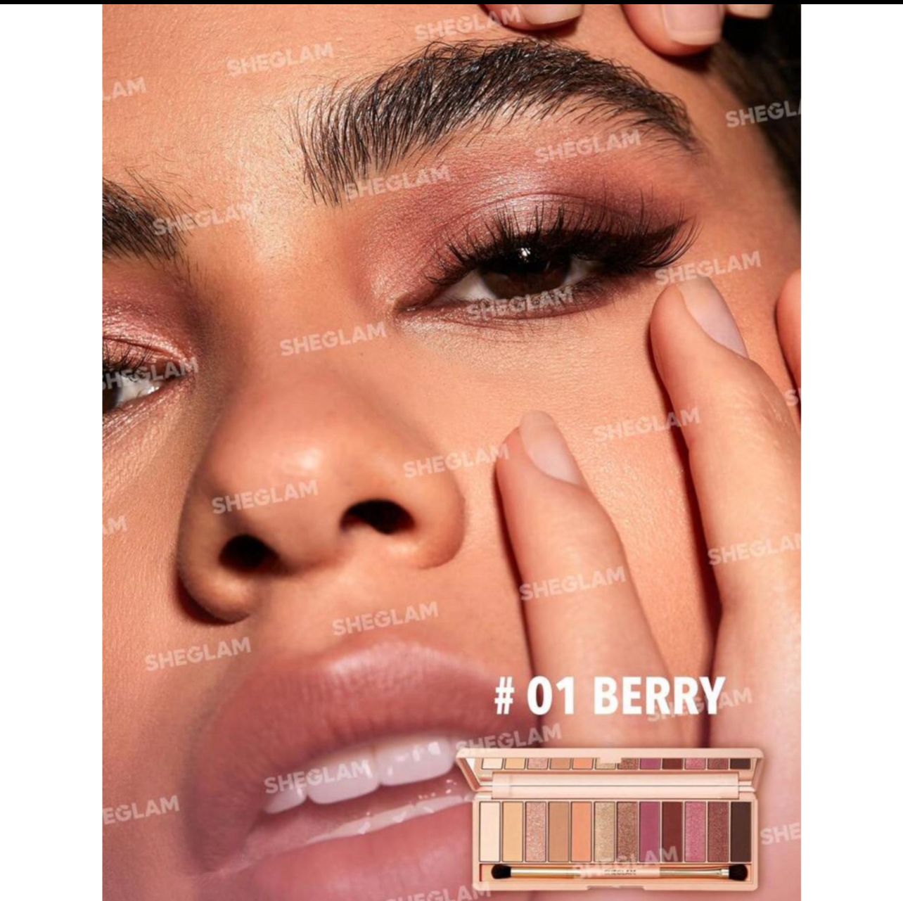 مجموعة ظلال عيون مات 12 لون من شيقلام - باليت لؤلؤي لامع ناعم القوام (بيرى )