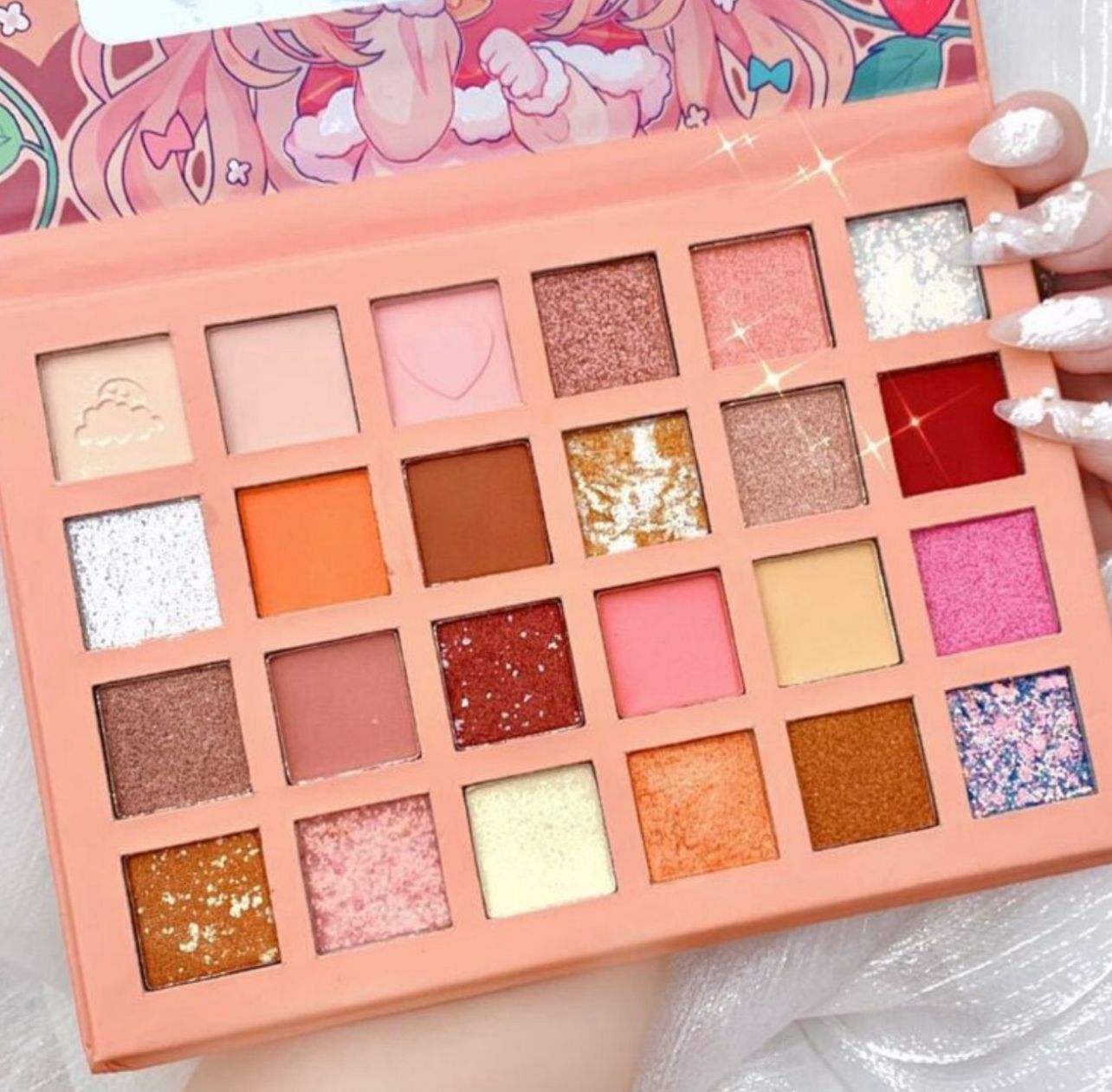 لوحة ظلال عيون 24 لون متلألئ ومقاوم للماء