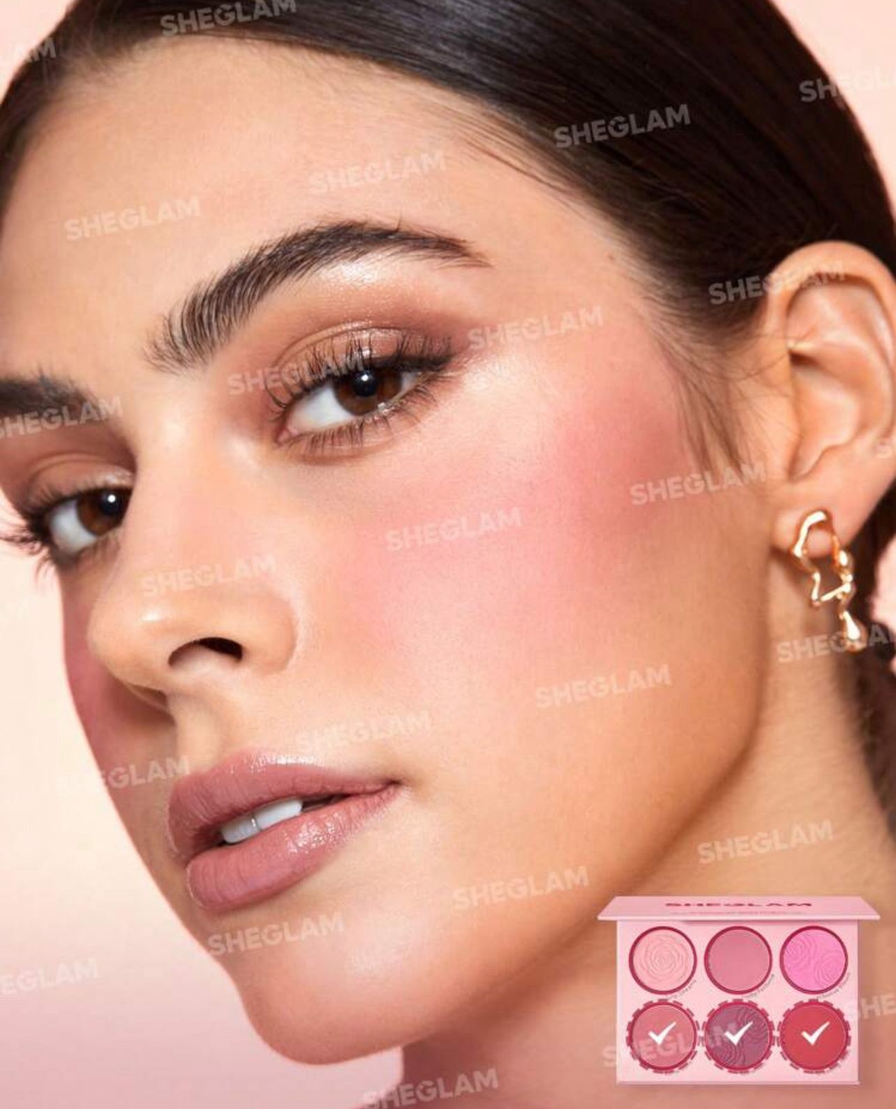 باليت أحمر خدود فلورال فلوش من شيجلام ألوان طبيعية تدوم طويلاً