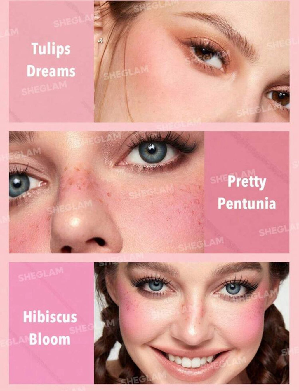 باليت أحمر خدود فلورال فلوش من شيجلام ألوان طبيعية تدوم طويلاً