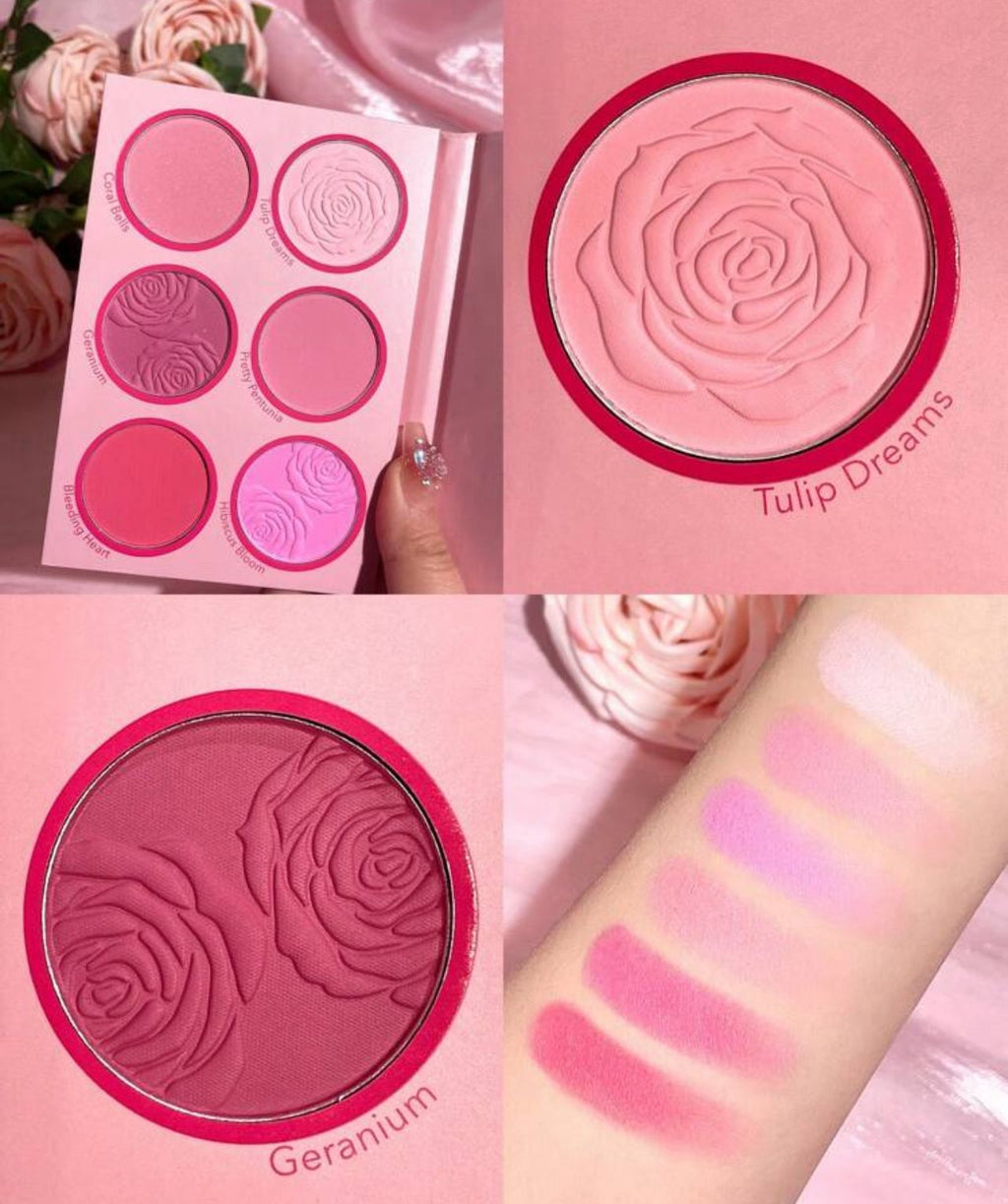 باليت أحمر خدود فلورال فلوش من شيجلام ألوان طبيعية تدوم طويلاً