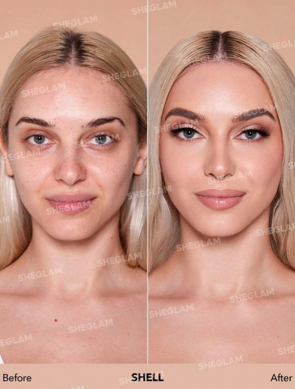 كريم أساس مرطب بلمسة نديّة وتغطية طبيعية خالية من العيوب من شيقلام SHELL