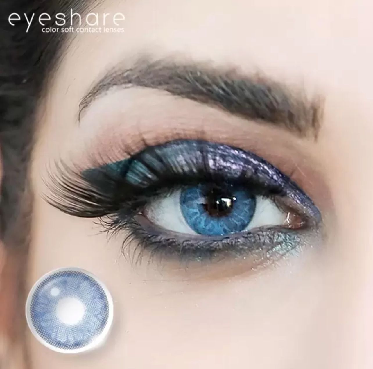 عدسات أي شير - جمال بلا حدود لعينيك أزرق لامع 8