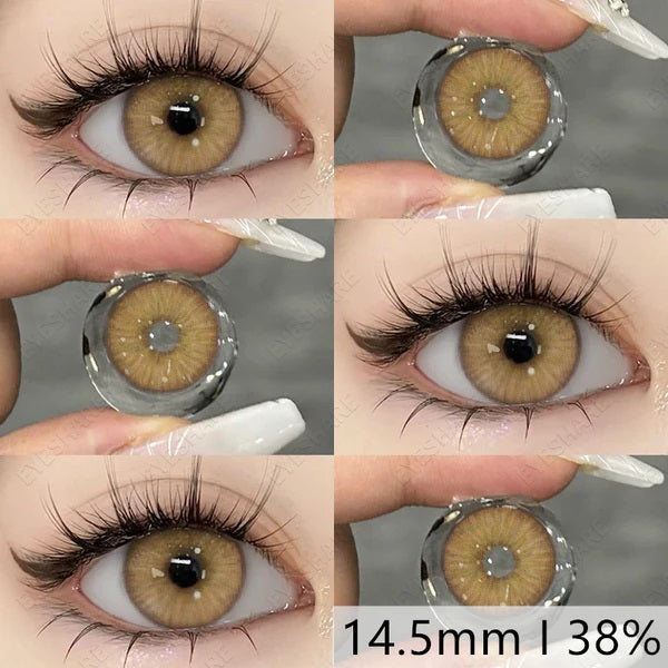 عدسات أي شير - جمال بلا حدود لعينيك بني دافئ 13