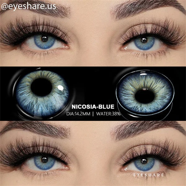 عدسات أي شير - جمال بلا حدود لعينيك رماديه زرقاء 26