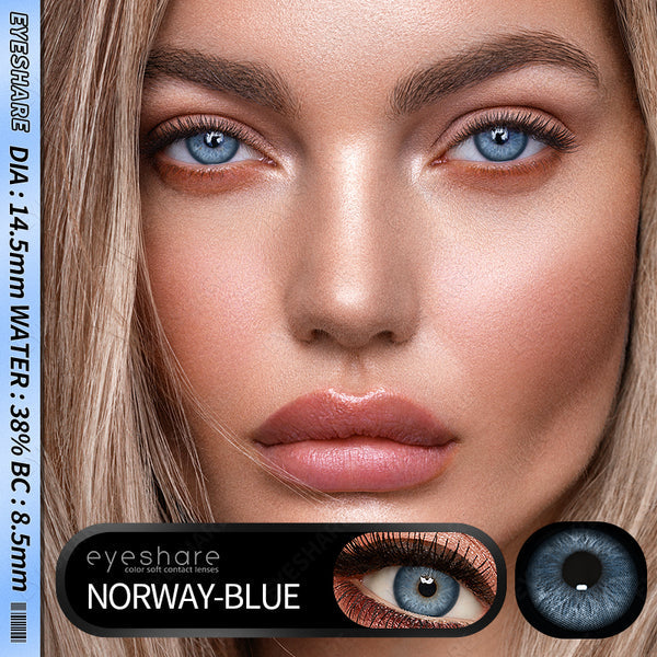 عدسات أي شير - جمال بلا حدود لعينيك النرويج الأزرق 28