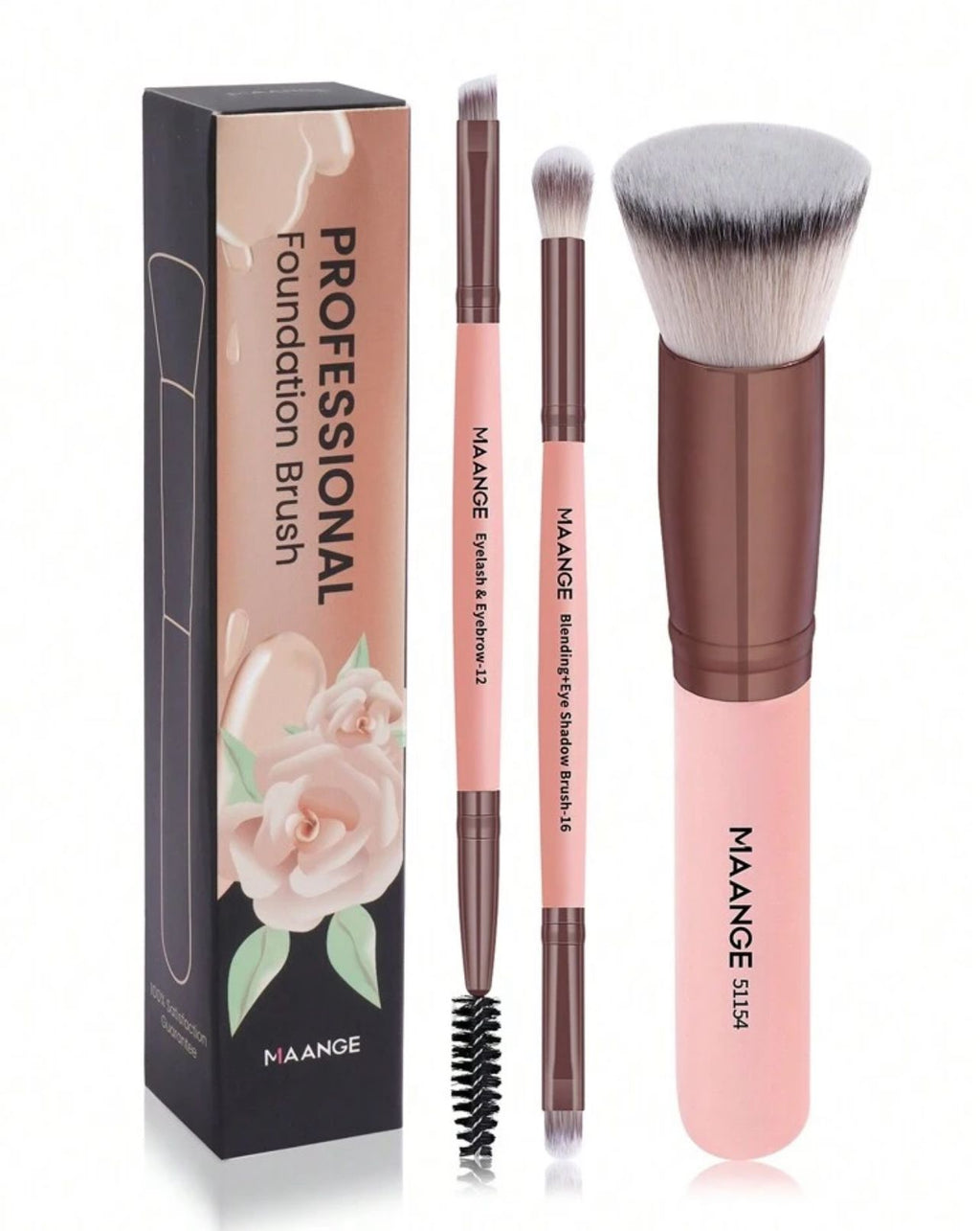 طقم فرشاة وجه احترافية 3 قطع MAANGE