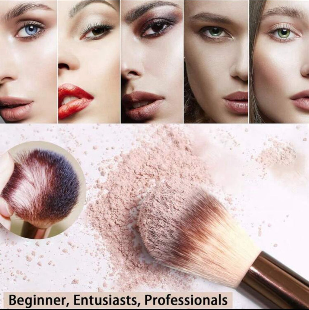 مجموعة أدوات المكياج الاحترافية 46 قطعة متكاملة بنى code no 355