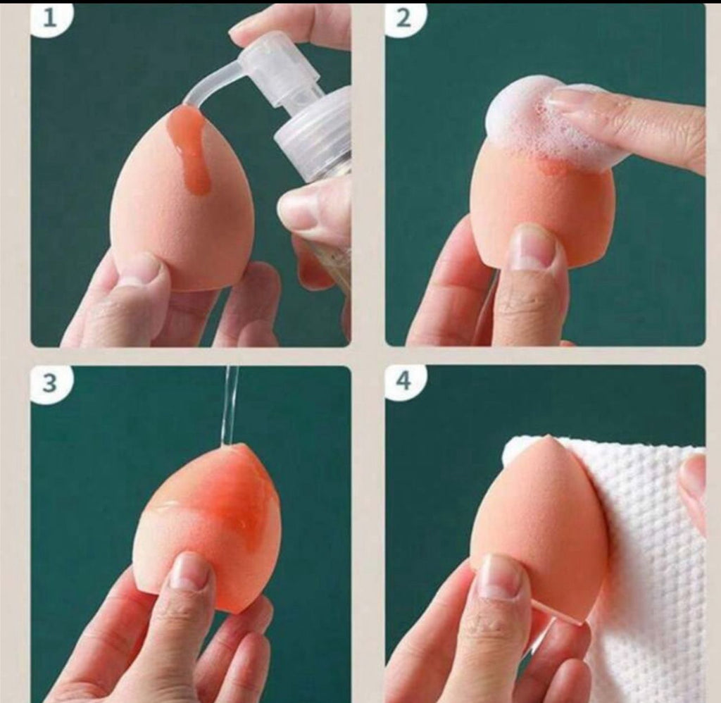 سيت بيوتي بلندر – 4 قطع مع علبة تخزين موف